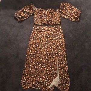 Leopard top and matching skirt